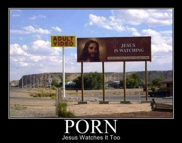 Jezus ogląda porno