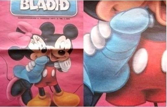 Kutas w myszce Mickey