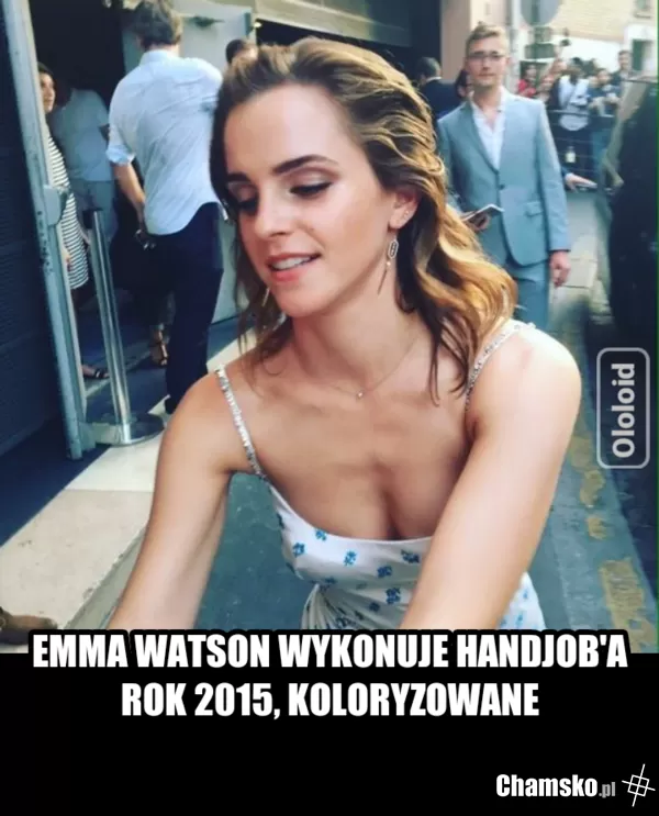 Emma Watson wykonuje handjoba