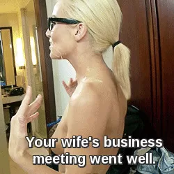 Spotkanie biznesowe twojej żony poszło dobrze