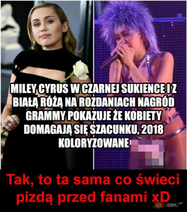 Hipokryzja Miley Cyrus
