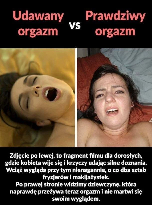 Udawany orgazm vs prawdziwy orgazm