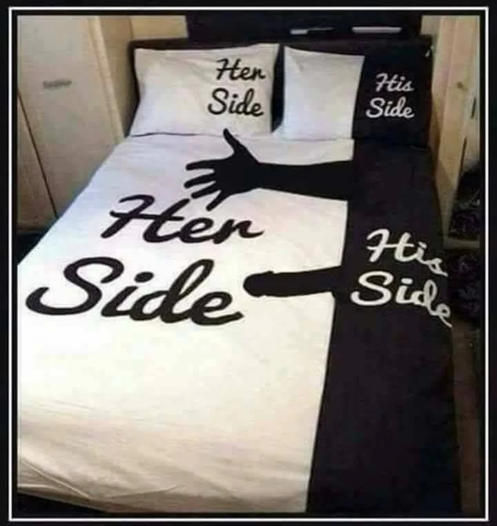 Podział miejsca w łóżku