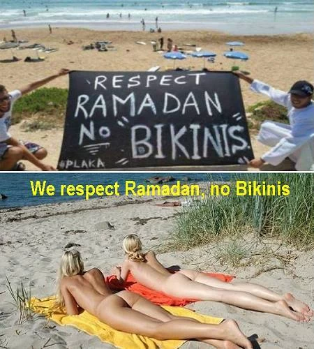 No bikinis!